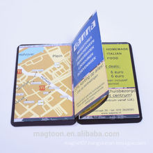 Magnetic folded phone book